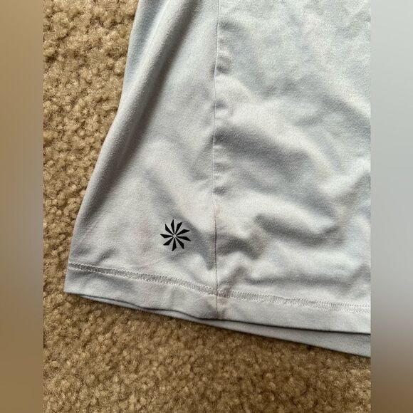 Athleta Sky Blue Mesh Back Flowy Tank Top - Picture 2 of 5